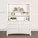 Evolur Cheyenne and Santa Fe Hutch for Double Dresser, Distress White