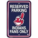 MLB Indians 12 by 18 Fan Parking Sign