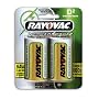 Rayovac Rechargeable NiMH Batteries, D Size, 2-Count Packages (Pack of 3)