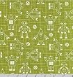 Robot Factory Green Cotton Organic Fabric Two Yards (1.8m) ACY-11533-7