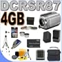 Sony DCR-SR87 Handycam 80GB HDD 1MP Camcorder w/25x Optical Zoom BigVALUEInc Accessory Saver 4GB FH100 Battery/Rapid Charger Filter Kit/Lenses Bundle