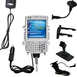 Car / Auto Multi Adapter Mount Holder GPS Navigation Kit for the HP iPaq hw6915 with built in charger - Gomadic Brand