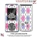 Argyle Blue and Pink WraptorSkinz Skin for LG Chocolate vx8500 phones by TuneTattoozTM