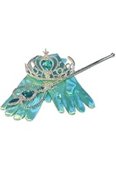 Princess Dress up Party Accessories - 3 Piece Set: Gloves, Tiara and Wand