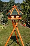 sechseckiges Vogelhaus mit Staender, Bitumschindeln