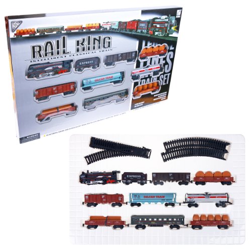 Kids Authority New Express Diesel Train with Lights -Super Long Train Set --image