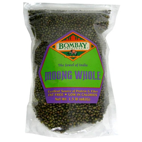 Bombay Foods Original Moong Whole Lentils, 1.5-Pound Bags (Pack of 12)