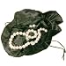Jewelry : Pearl Necklace Freshwater Cultured Silver .925 White 9-9.5mm 17" Stud Earring 10.0mm Travel Pouch By Bucasi