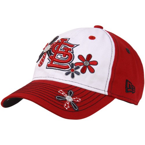 New Era St. Louis Cardinals Preschool Girls Daisy Dots Adjustable Hat - Red-White