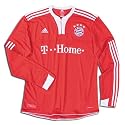 adidas Bayern Munich Long Sleeve Home Replica Soccer Jersey 09/10