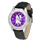 Northwestern Wildcats NCAA Anochrome Competitor Mens Watch (Poly/Leather Band)