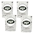 New York Jets 4pc 2oz Square Shot Glass Set NFL Football
