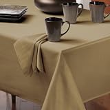 Romance Herringbone 60-Inch-by-120-Inch Tablecloth, Linen