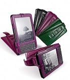 Tuff-Luv Tri-Axis Leather Case Cover For Amazon Kindle 3 (Latest Generation) - Purple