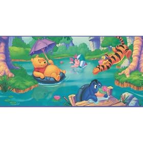 Pooh Prepasted Wall Border