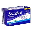 Stayfree Ultra Thin Regular Maxi Pads, Heavy Protection, 22-Count Package (Pack of 6)