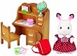 Sylvanian Family - 2204 - Poup�es Et Accessoires - Fillette Lapin - Chocolat / Bureau