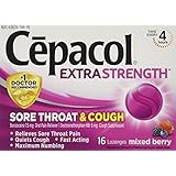 Cepacol Sore Throat and Cough Maximum Strength Numbing Instant Action Lozenges, 16  Count