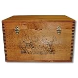 Evans Sports Flat Top Trunk, Two Trophy Deer