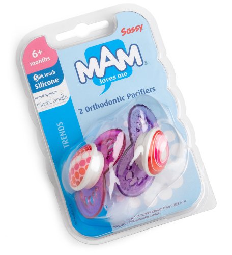 Sassy Mam Loves Me Orthodontic Baby Pacifiers (Pack of 6)