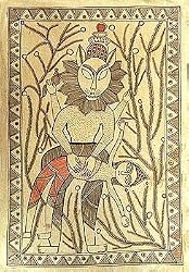 Fine Art Paper Madhubani Folk Paintings 11.5 x 15.5 inches