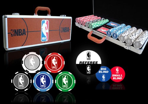 Officially Licensed NBA Poker Chip Set - 500 pc 11.5g Chips with NBA Cards plus more!