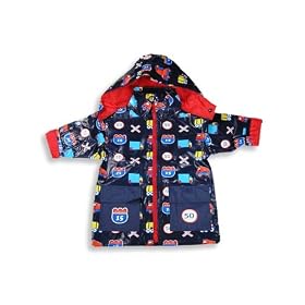 Rainpals by Wippette - Toddler Boys Hooded Raincoat, Navy