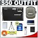 Nikon Coolpix S50 7.2 Megapixel Digital Camera (Black) with 3x Optical Zoom + Transcend 4GB High Capacity SecureDigital (SDHC) Card + USB Card Reader + Spare EN-EL8 Battery for Nikon + Digital Camera Case (Camera Refurbished by Nikon U.S.A.)