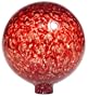 Bird Brain Model 6431 Optic 10-Inch Crystal Gazing Ball, Red