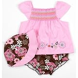 Vitamin's Baby Pink Floral Diaper Set PNK/MLT 3 Mo