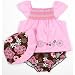 Vitamin's Baby Pink Floral Diaper Set
