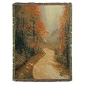 Autumn Lane Tapestry Throw