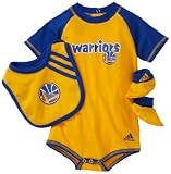NBA Infant Golden State Warriors Boys Bib & Bootie Set - R228Sywa (Multi, 24 Months)