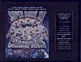 Indianapolis Colts Super Bowl XLI 12 X 15 Plaque