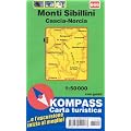 Kompass Karten, Monti Sibillini, Cascia-Norcia