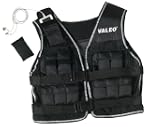 Valeo VA4480BK Weighted Vest, 20-Poun...