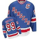 New York Rangers NHL Jerseys Wayne Gretzky 99# Vintage CCM Blue Jersey Size 52