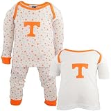 Tennessee Volunteers White Infant Three-Piece Sleep Set