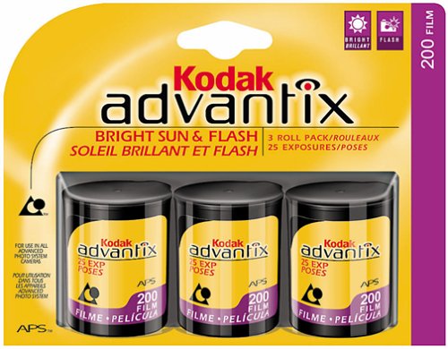 Kodak Advantix 200 Speed 25 Exposure APS Film - 3 Pack