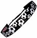 RazzyRoo Headbands Adjustable Non Slip Soccer Headband (3 Pack) (Black, White, Black Glitter)