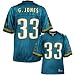 Search : Reebok NFL Equipment Jacksonville Jaguars #33 Greg Jones Teal Replica Football Jersey