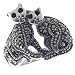 siamese8 - Size 7 Siamese Cats Sterling Silver Jewelry Ring