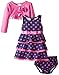 Nannette Baby Girls' 3 Piece Polka Dot Dress Set
