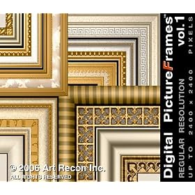 Digital PictureFrames(tm) Vol.1 Regular Resolution: Up To 2400x2400 pixels for Photoshop CS4