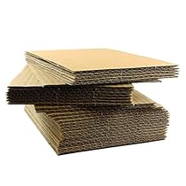 100 EcoSwift 12x12 Corrugated Cardboard Filler Inserts Sheet Pads 1/8