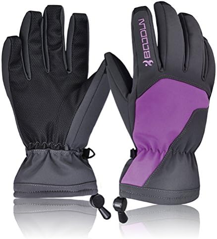 Christmas Miria Women's Winter Thick Waterproof Fleeced Lined Buckle Adjust Snowboard Ski Outdoor Glove