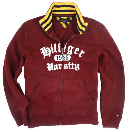 Tommy Hilfiger Men's Cambridge Sonoma Red Full-zip Track Jacket