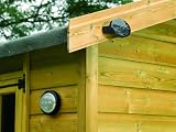 STI Solar Powered Outdoor Floodlight with Multiple Mounting Options, Black