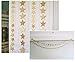 YARBAR Gold Color 7cm Star Garland (13 Feet Long) Wedding Birthday Party