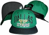 Dallas Stars Green/Black Two Tone Plastic Snapback Adjustable Plastic Snap Back Hat / Cap